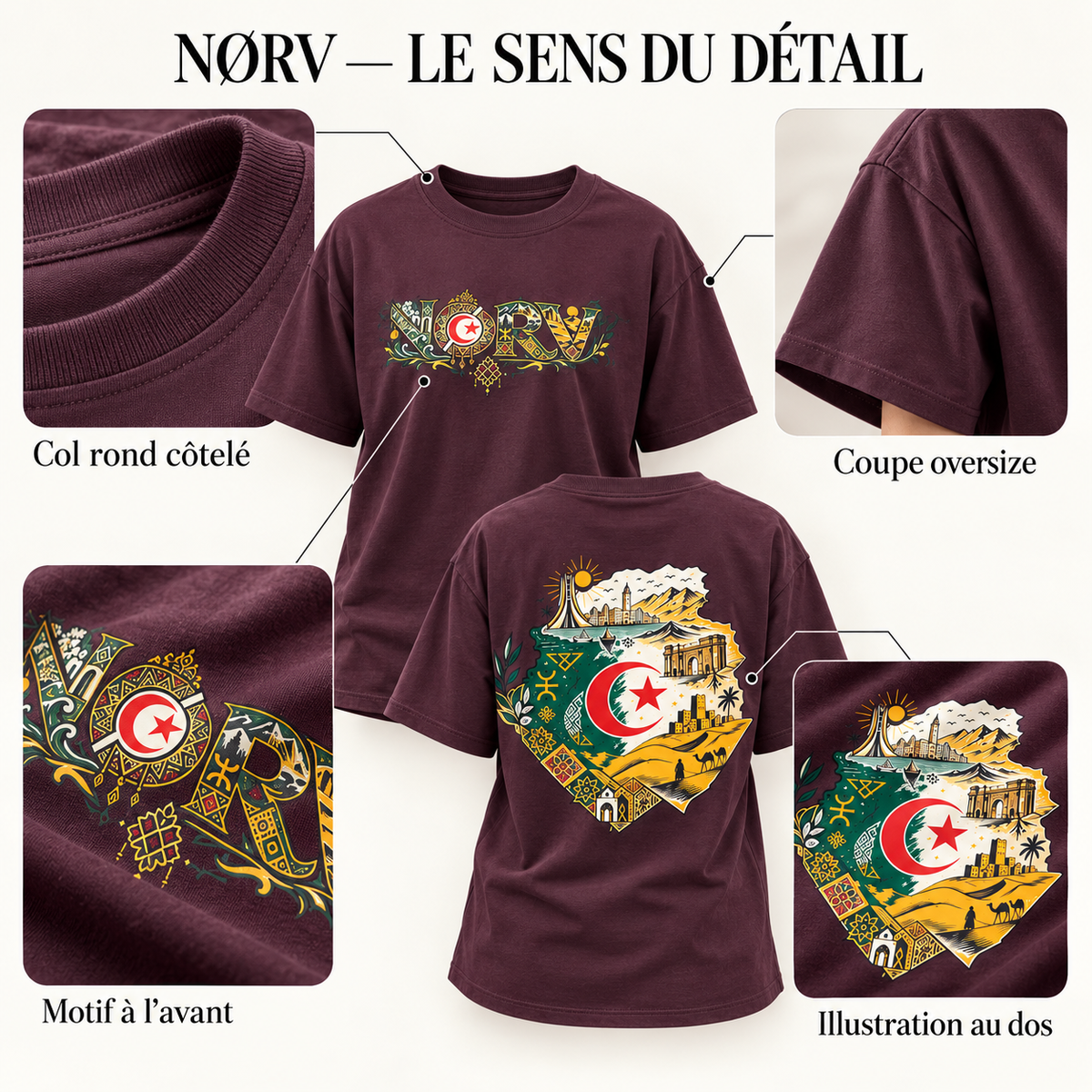 t-shirt Algeria unisex